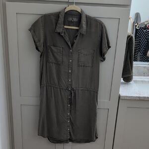 Thread & Supply Charcoal Button-Up Shirt